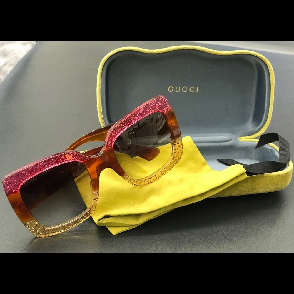 Gucci Pink - Gold Sunglasses
